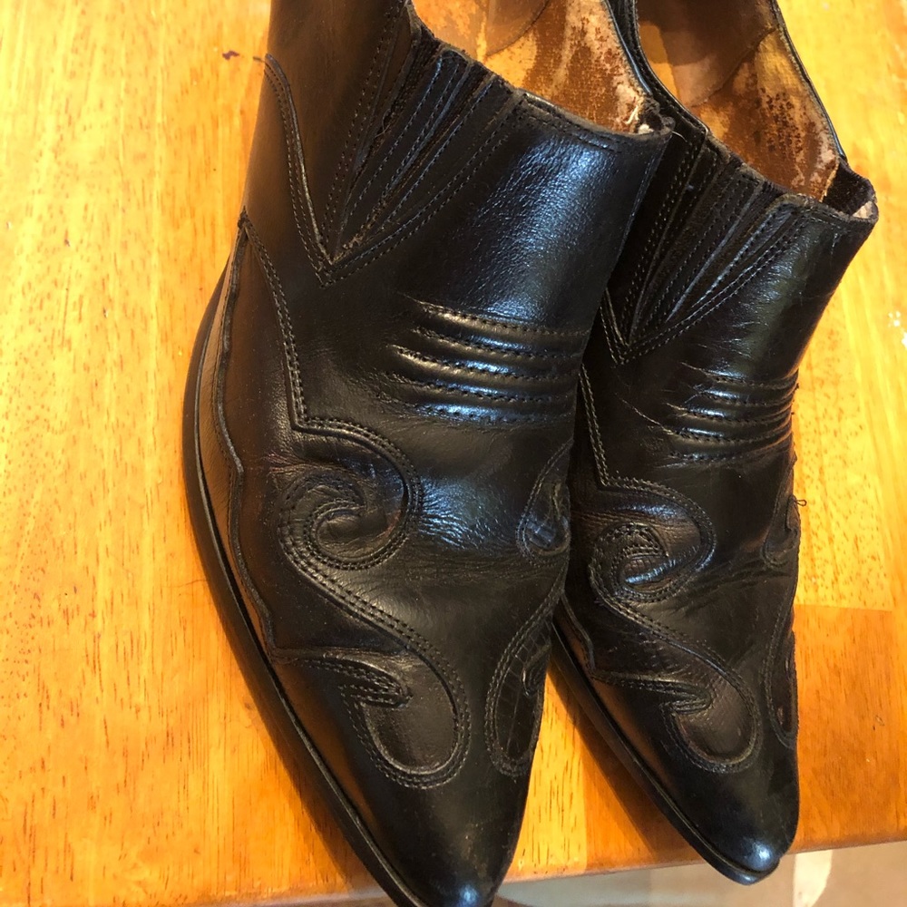 Nine West cowboy booties